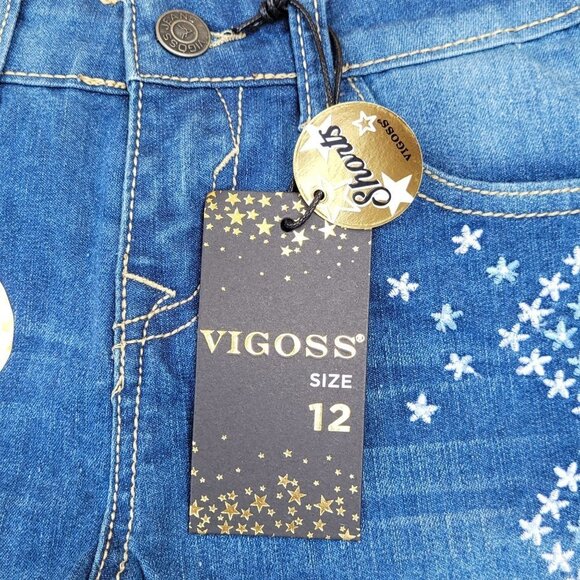 Vigoss  Girl Chelsea Denim Shorts Sz 12 - Picture 6 of 12